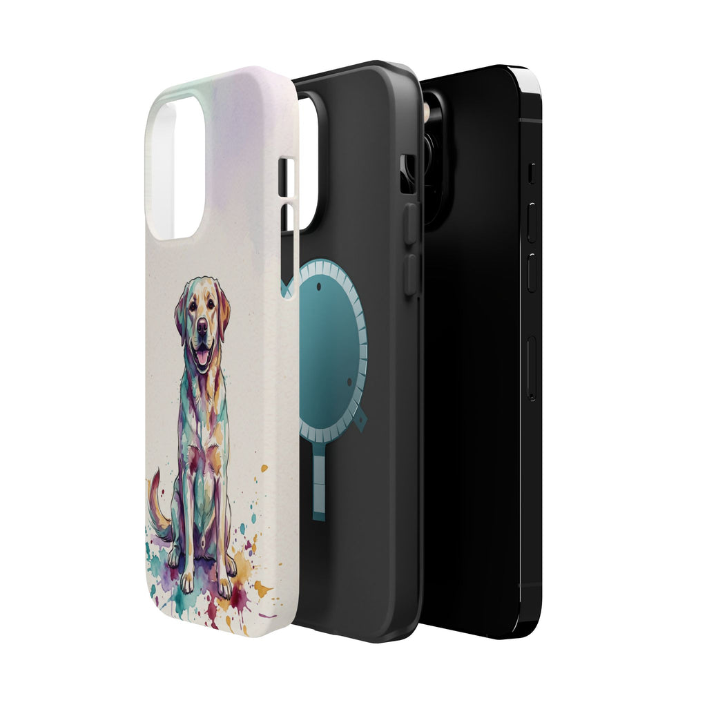 Watercolor Labrador Phone Case — Tough Magnetic Case with Wireless Charging