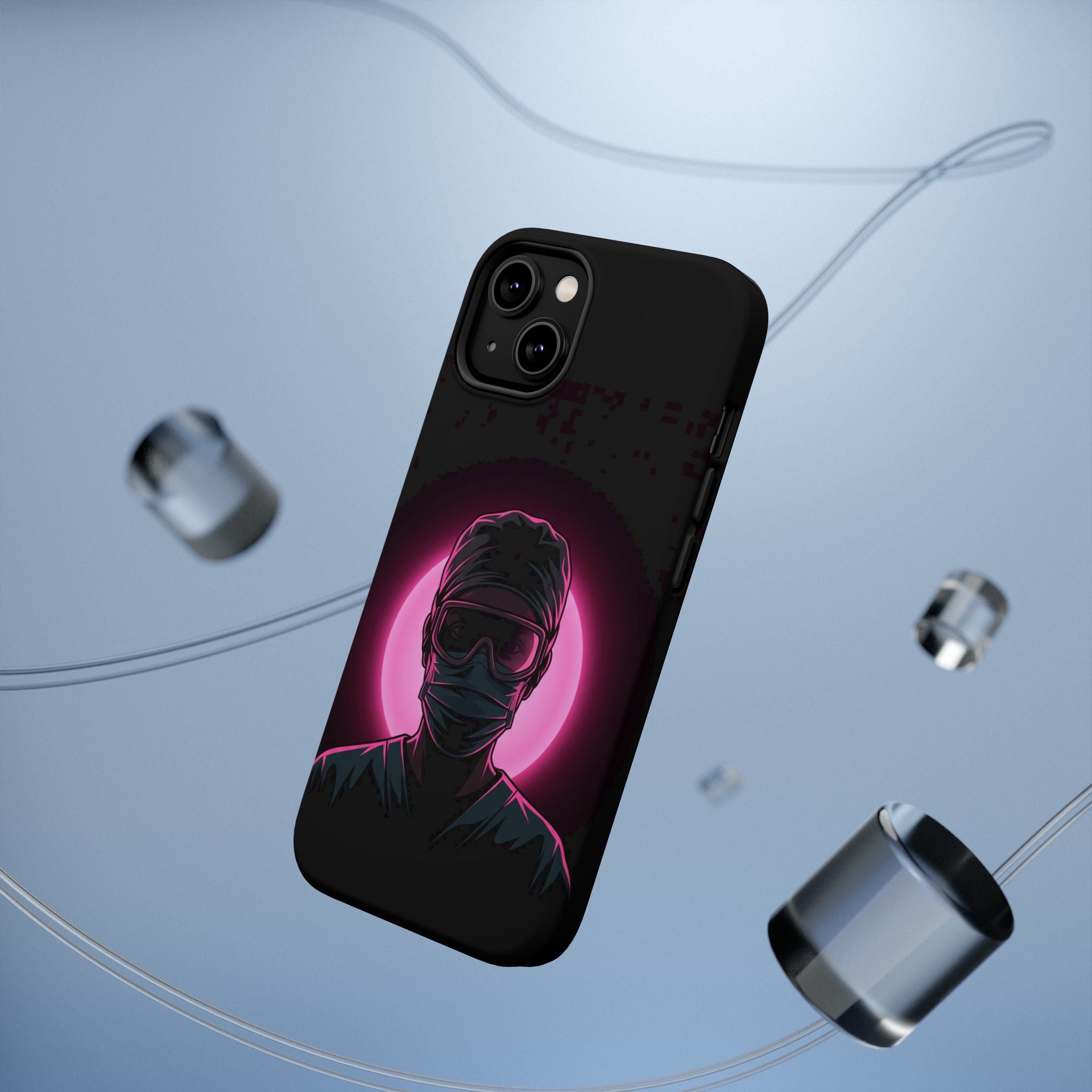 Nurse Portrait Phone Case — Navy Wireless Charging Cover