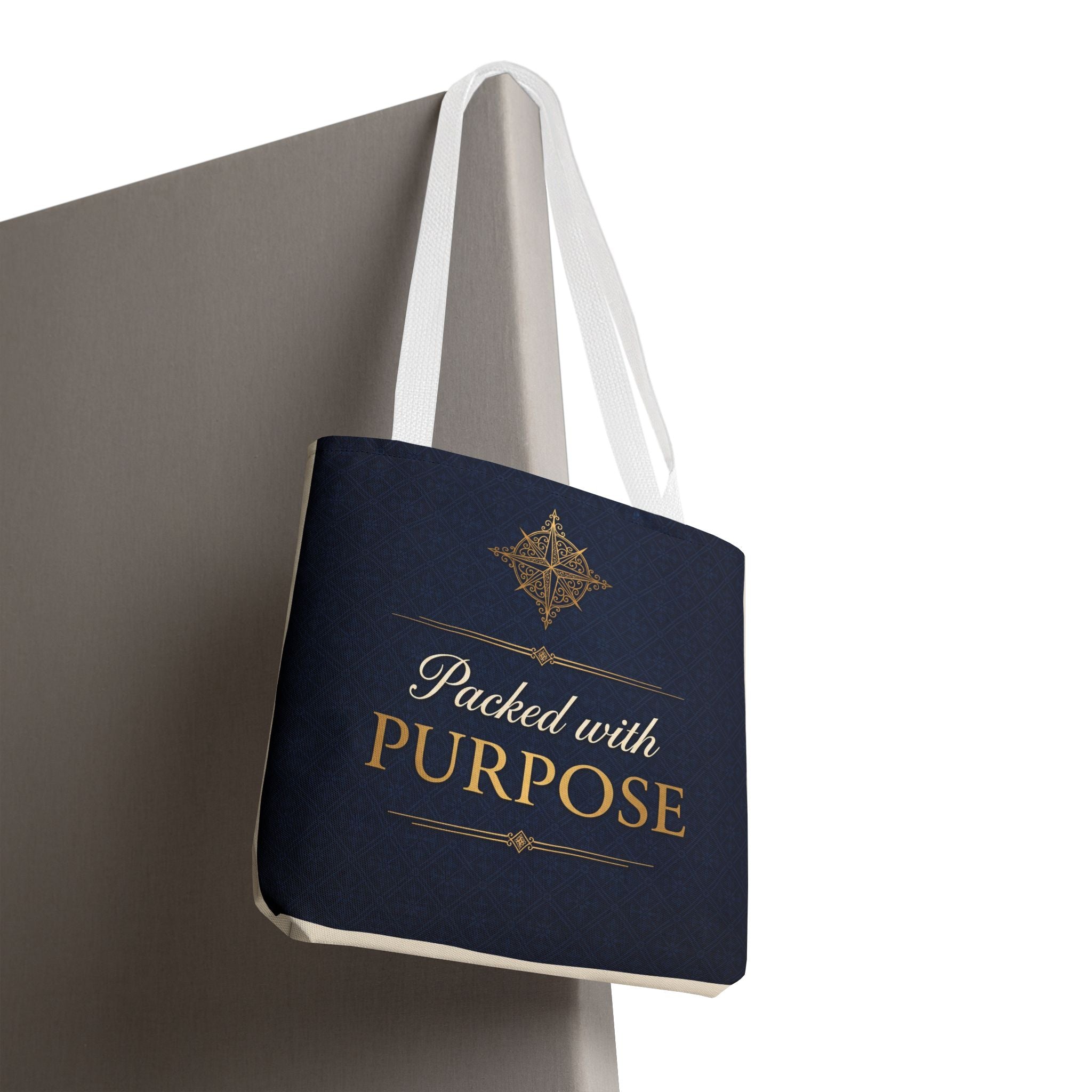 Packed with Purpose Tote | Inspirational Nurse Gift Tote Bag | Healthcare Worker Appreciation Gift | Premium Polyester Carry-All