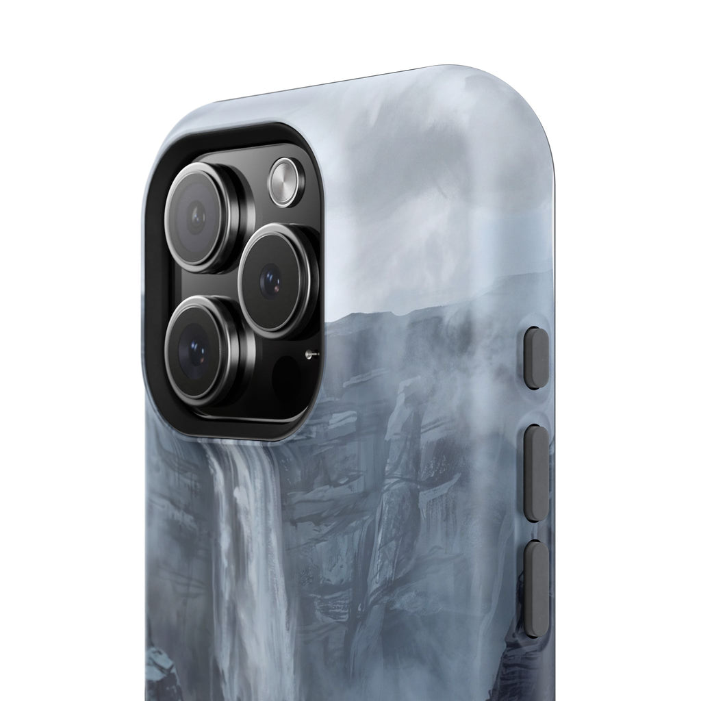 Personalized French Bulldog Misty Waterfall Phone Case — Wireless Charging Cover