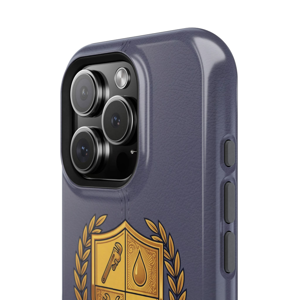 Master Plumber Crest Phone Case — Heraldic Shield Wireless Charging Cover