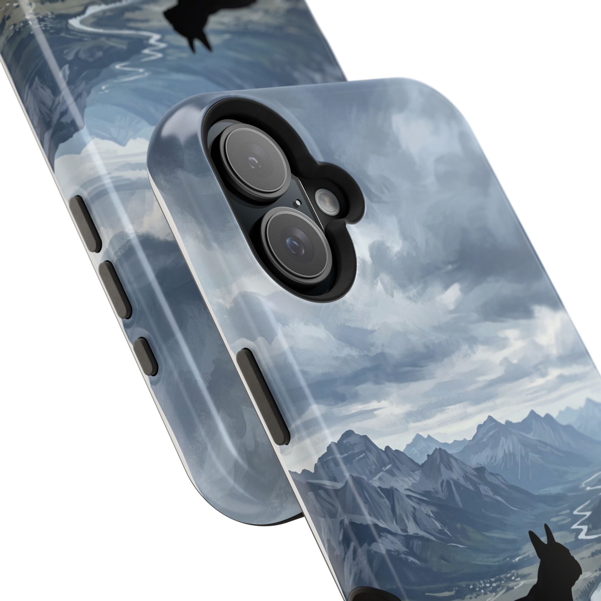 Personalized French Bulldog Mountain Valley Phone Case — Wireless Charging Cover