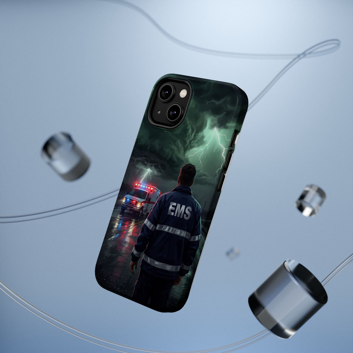 EMS Green Storm City Phone Case — Magnetic Wireless Charging Cover