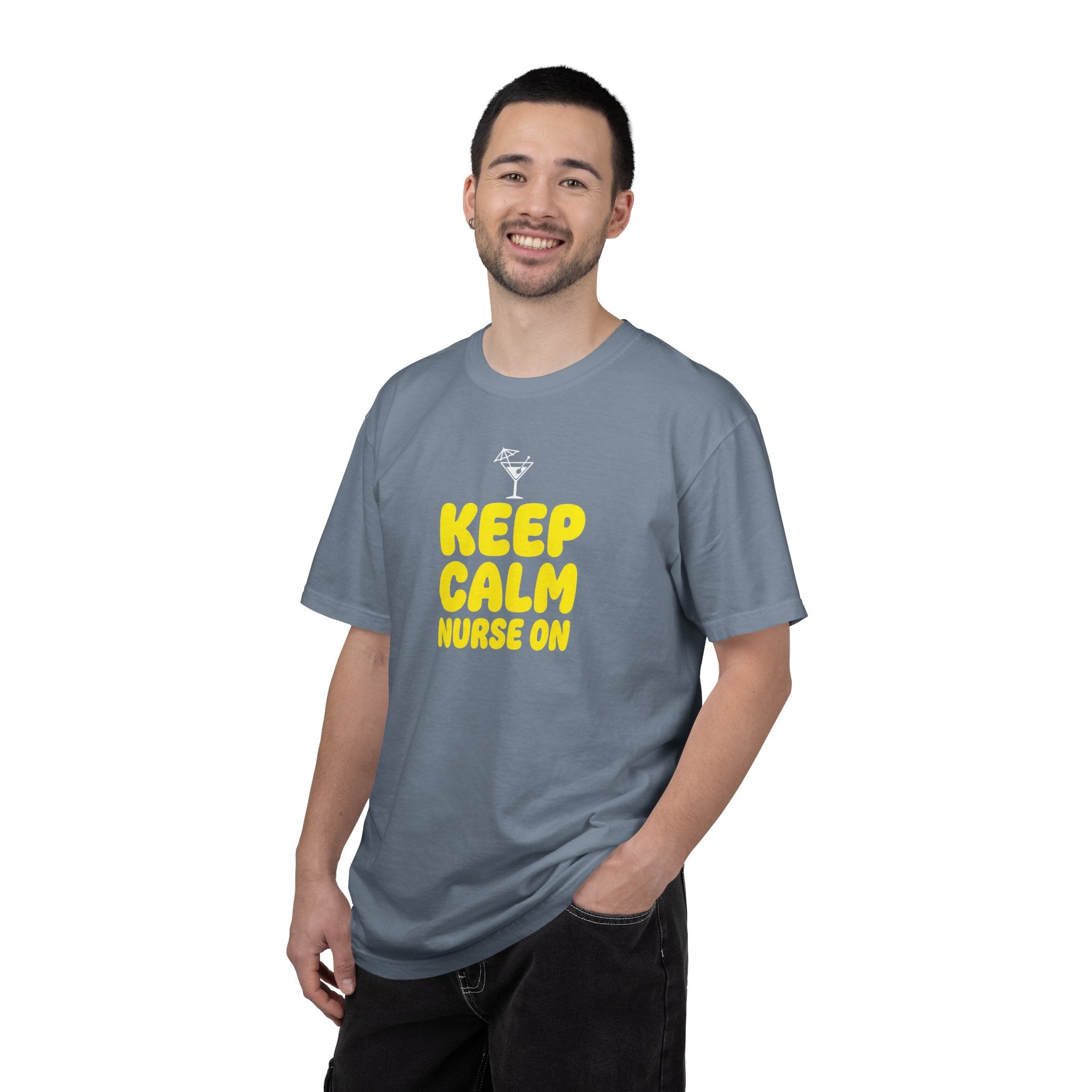 Nurse T-Shirt - "Keep Calm Nurse On" Funny Nursing Quote Unisex Tee, Nurse Appreciation Gift