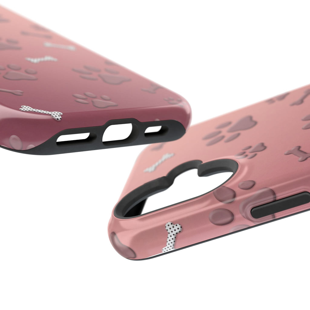 Paws & Bones Phone Case — Impact-Resistant Wireless Charging Cover