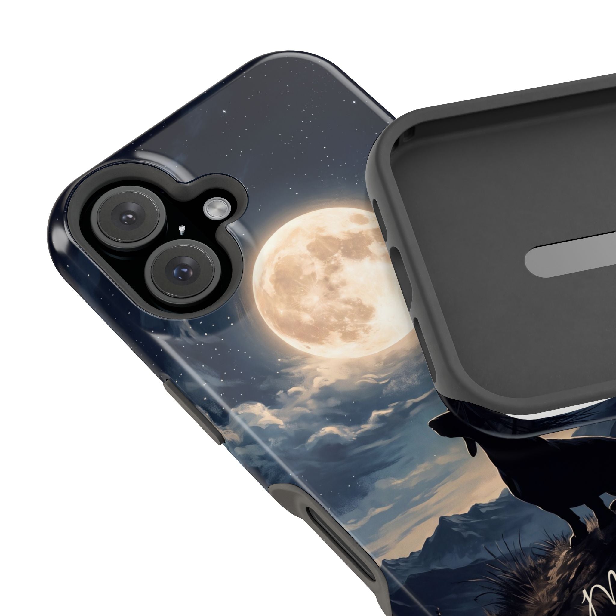 Personalized Dachshund Moonlight Phone Case — Wireless Charging Cover