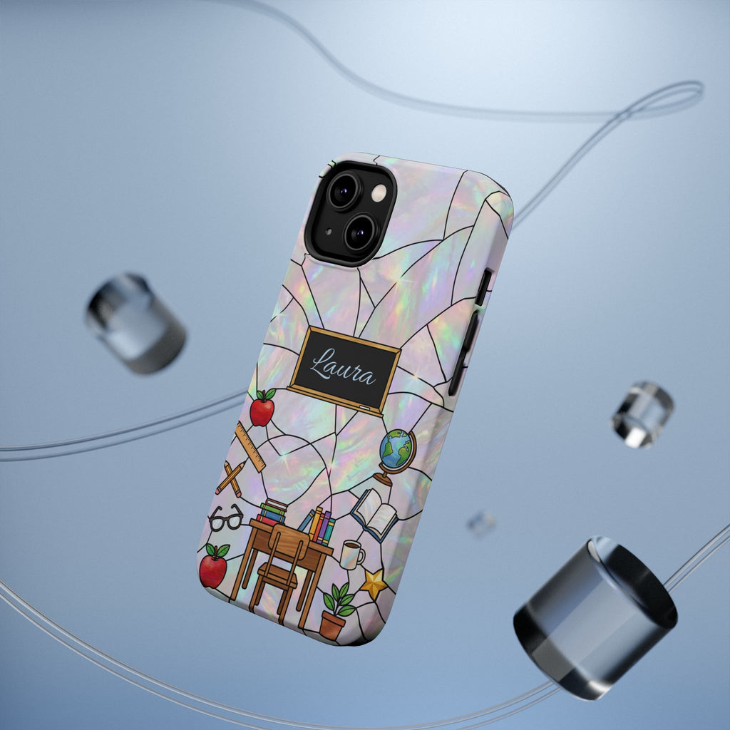 Personalized Teacher Phone Case — Impact-Resistant Wireless Charging Cover