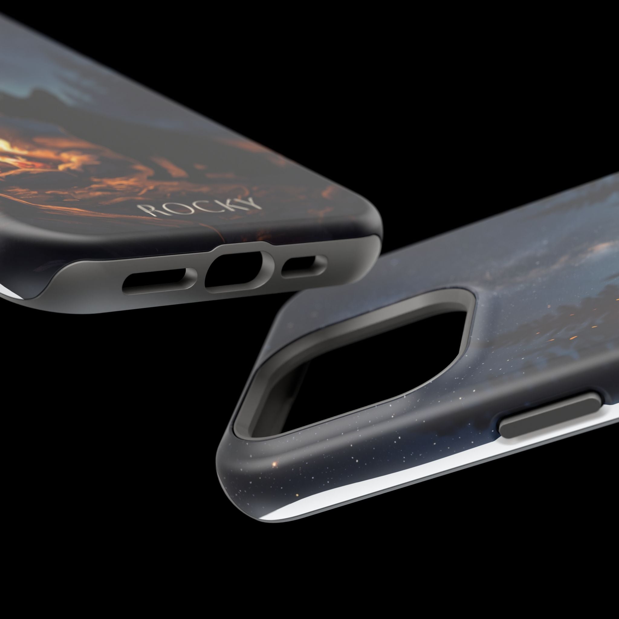 Personalized French Bulldog Campfire Phone Case — Wireless Charging Cover