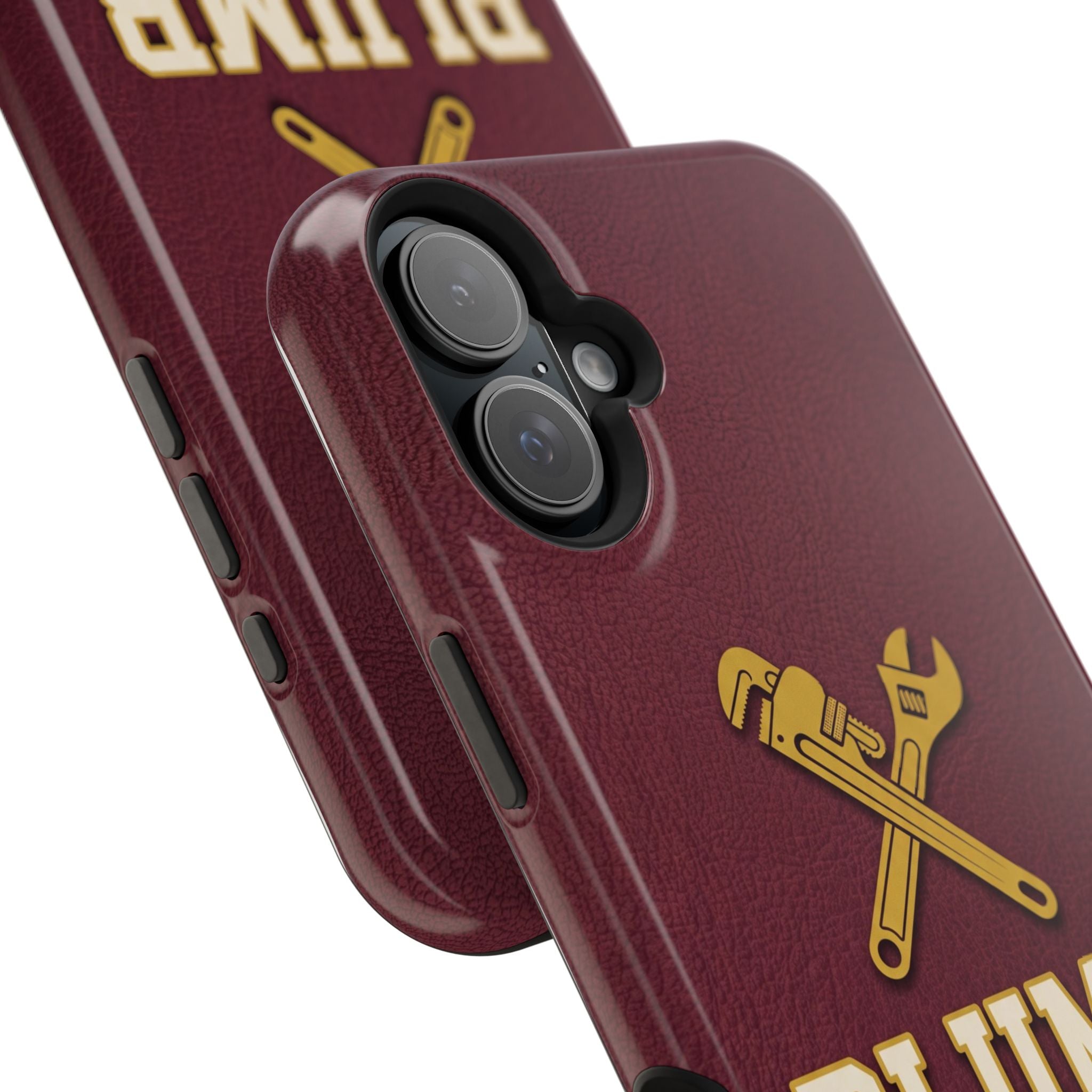 Plumb. Proud. Phone Case — Crossed Wrenches Wireless Charging Cover