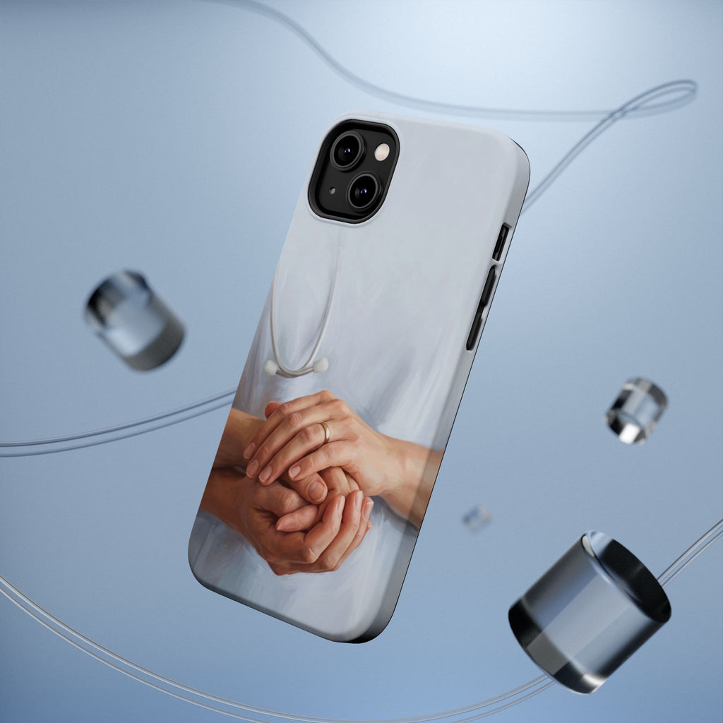 Impact-Resistant Phone Case — Caring Hands Wireless Charging Cover