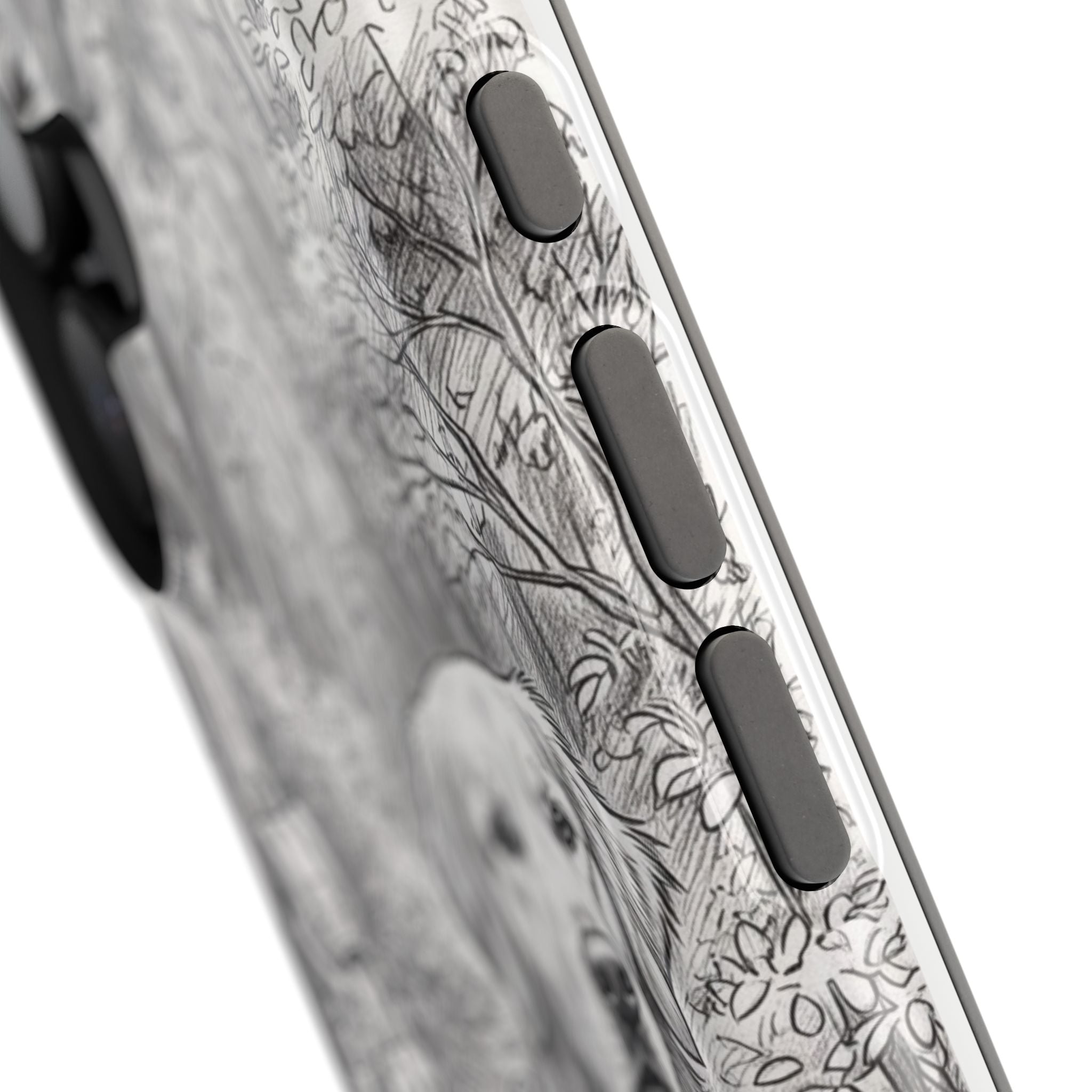 Personalized Golden Retriever Woodland Trail Phone Case — Wireless Charging Cover