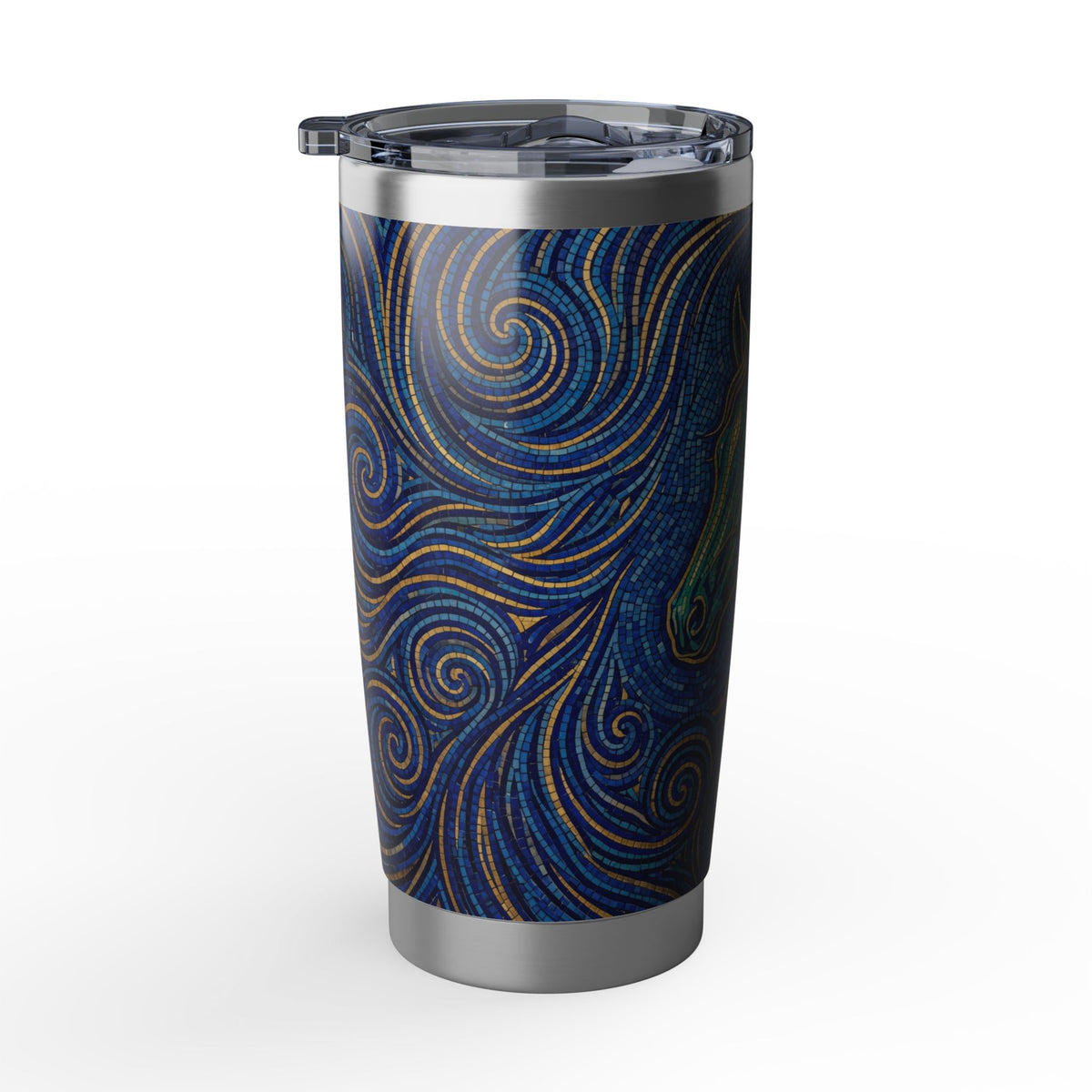 Horse Tumbler | Jewel Mosaic Art — 20 oz Stainless Travel Mug