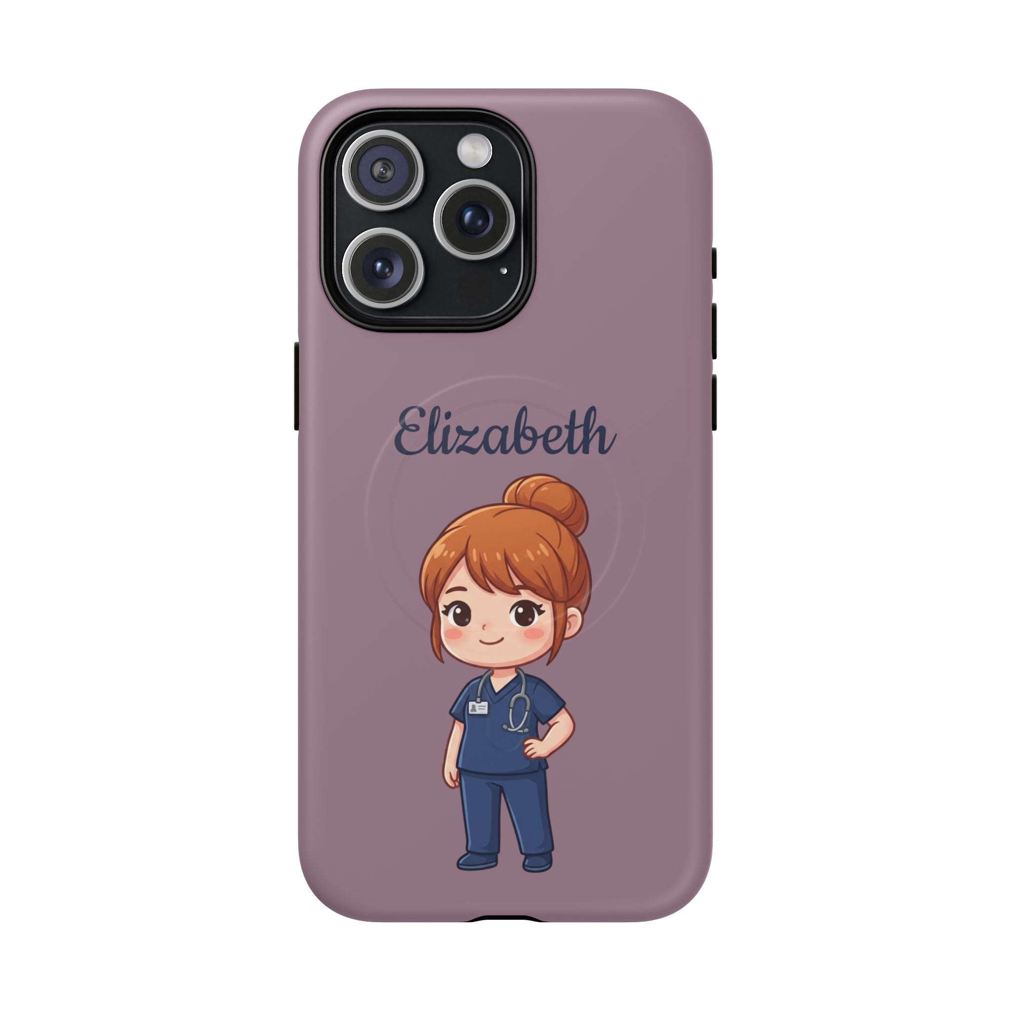 Personalized Nurse Phone Case with Custom Name | MagSafe Compatible iPhone Case