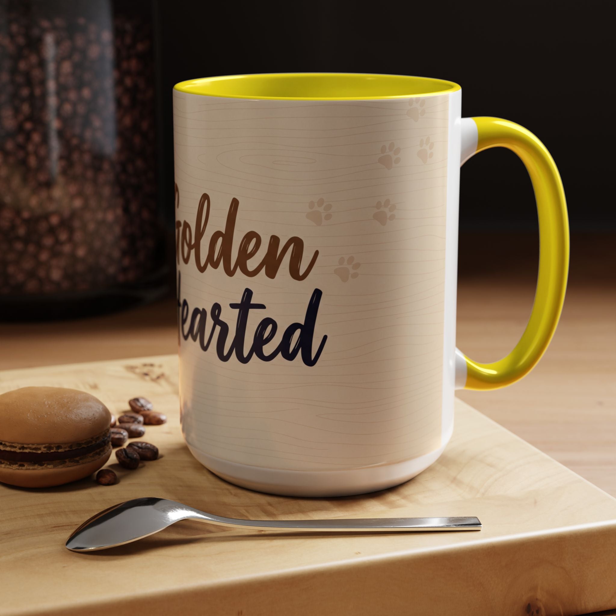 Golden Hearted Mug | Golden Retriever Lover Gift | Cute Dog Coffee Mug