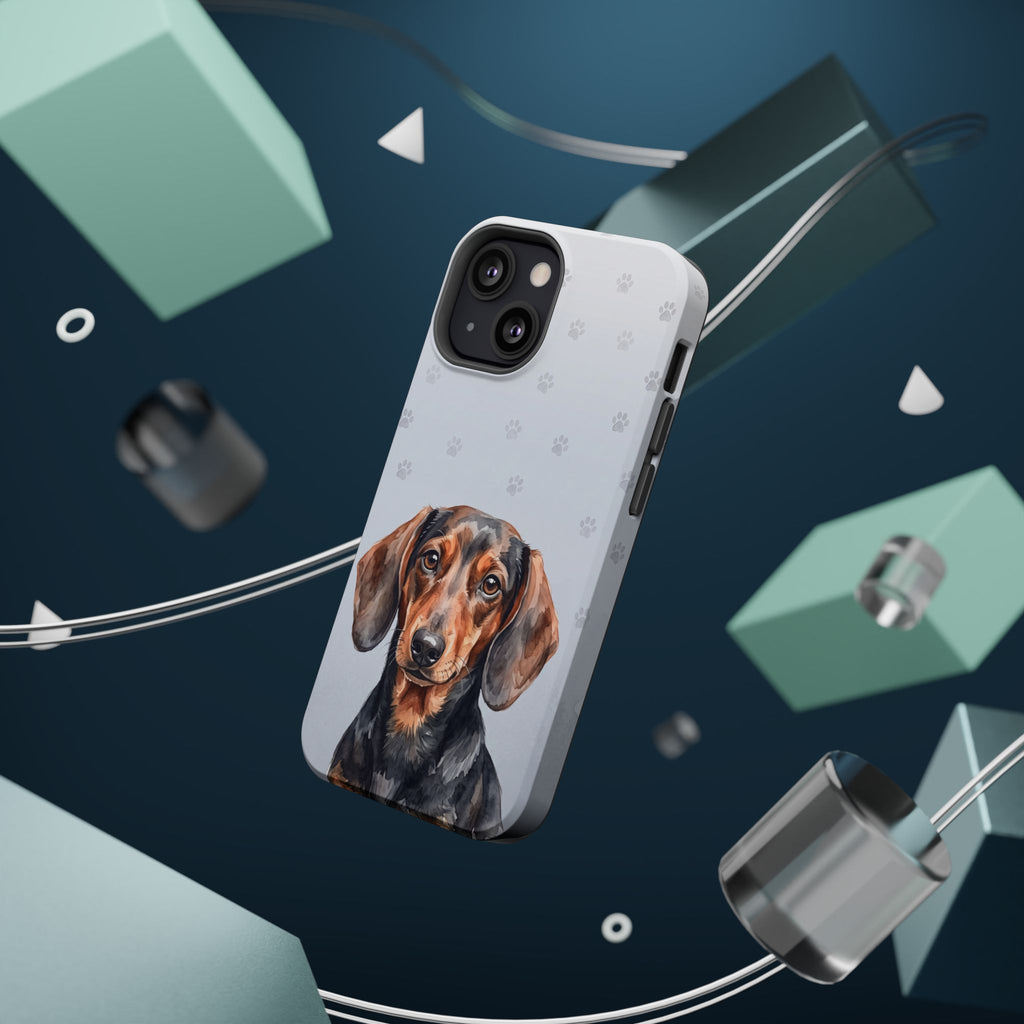 Dachshund Watercolor Portrait Phone Case | Elegant Sausage Dog Art Print | iPhone & Samsung