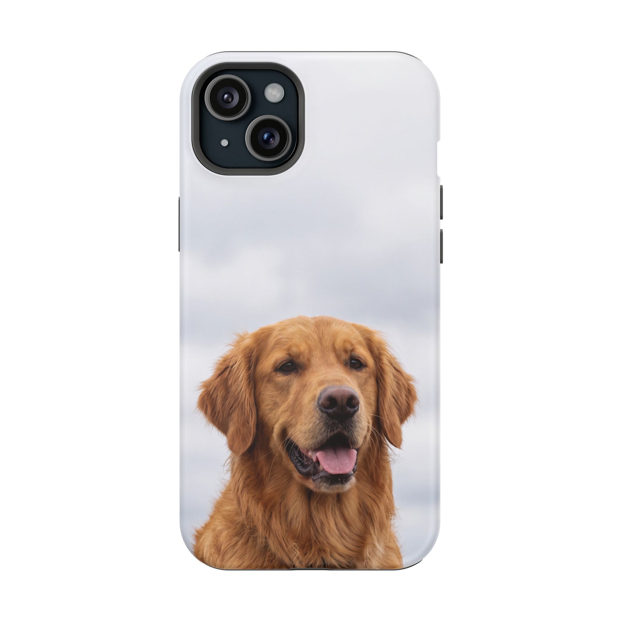 Golden Retriever Phone Case — Impact-Resistant Wireless Charging Cover