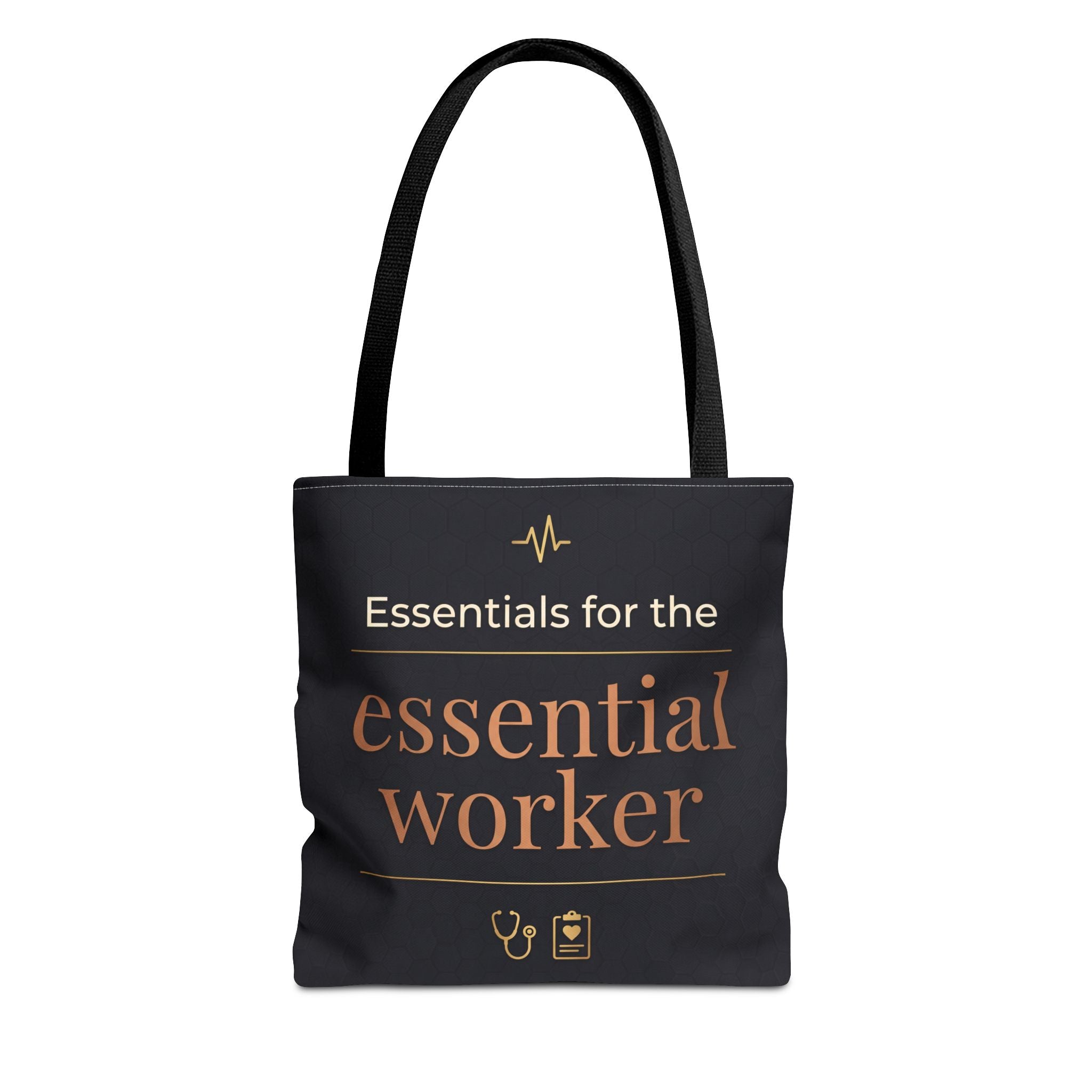 Essentials for the Essential Worker Tote | Healthcare Worker Gift Tote Bag | Nurse Doctor Appreciation Gift | Premium Polyester Carry-All