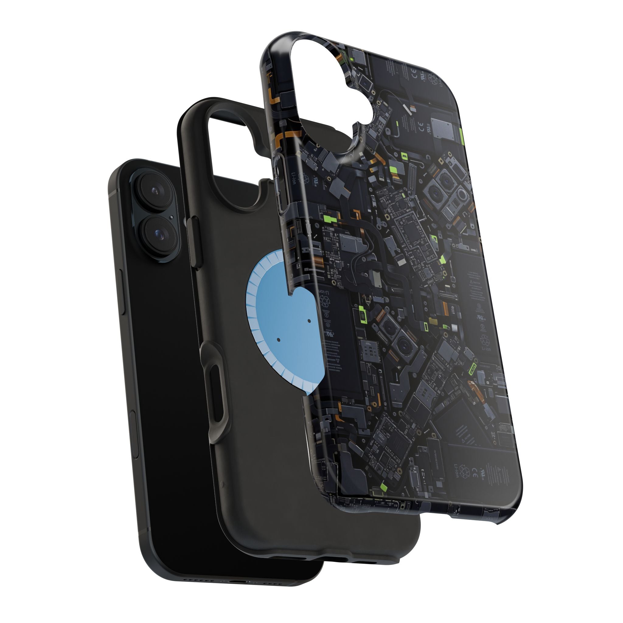 Circuit Core Phone Case — Motherboard Print Wireless Charging Cover