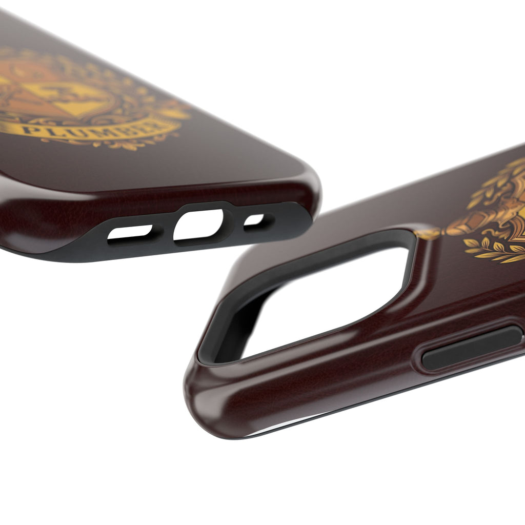 Plumber Crest Phone Case — Heraldic Shield Wireless Charging Cover