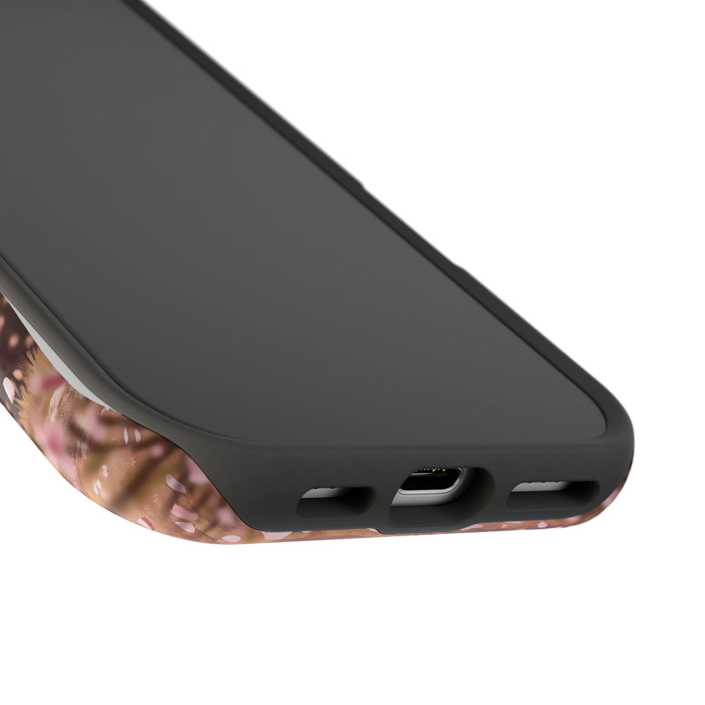 Personalized Dachshund Cherry Blossom Phone Case — Wireless Charging Cover