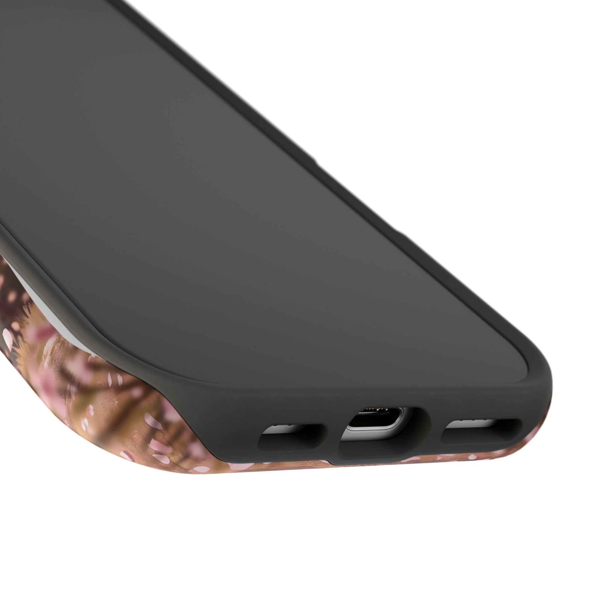 Personalized Dachshund Cherry Blossom Phone Case — Wireless Charging Cover