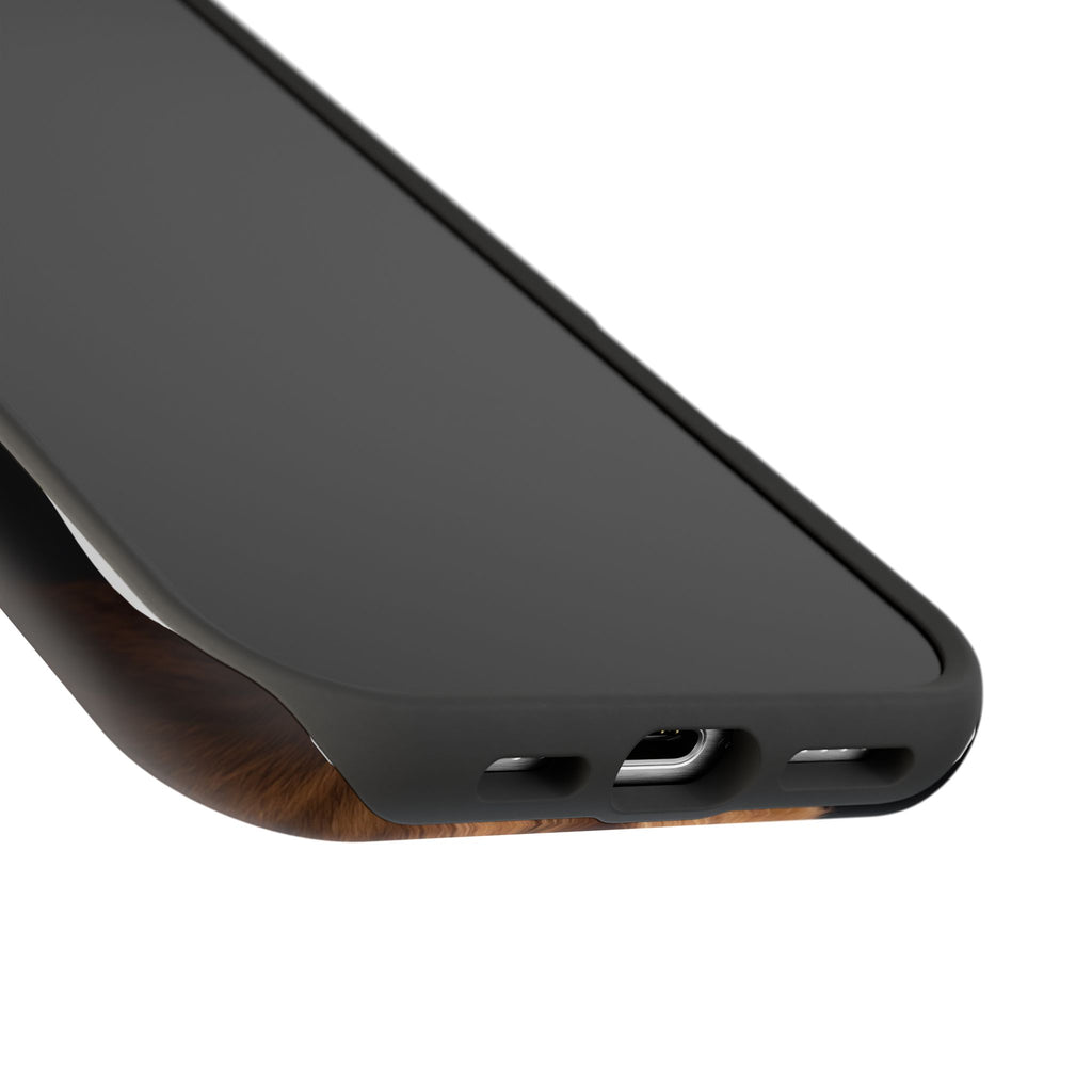 Golden Retriever Portrait Phone Case — Impact-Resistant Wireless Charging Cover