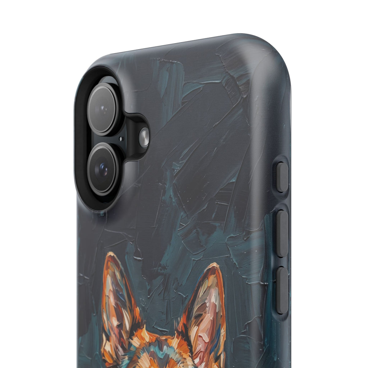 German Shepherd Phone Case | Palette Knife Painting Art — Tough Magnetic Case with Wireless Charging