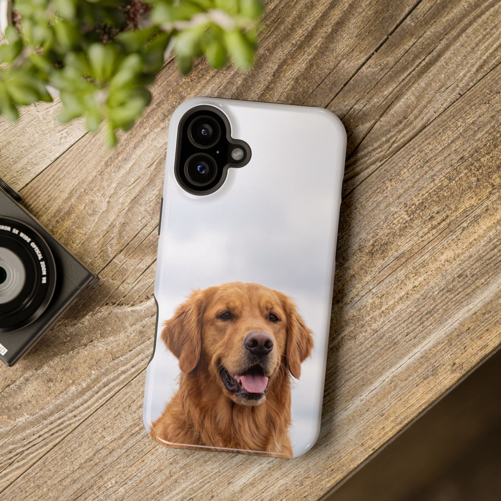 Golden Retriever Phone Case — Impact-Resistant Wireless Charging Cover