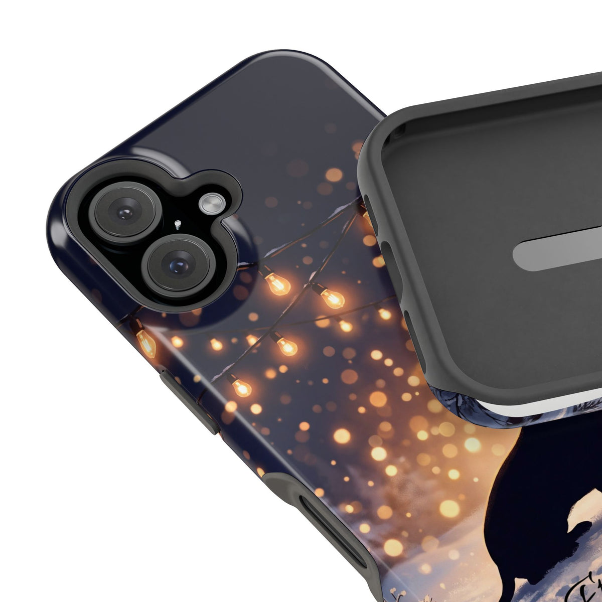 Personalized Dachshund Golden Sparks Phone Case — Wireless Charging Cover