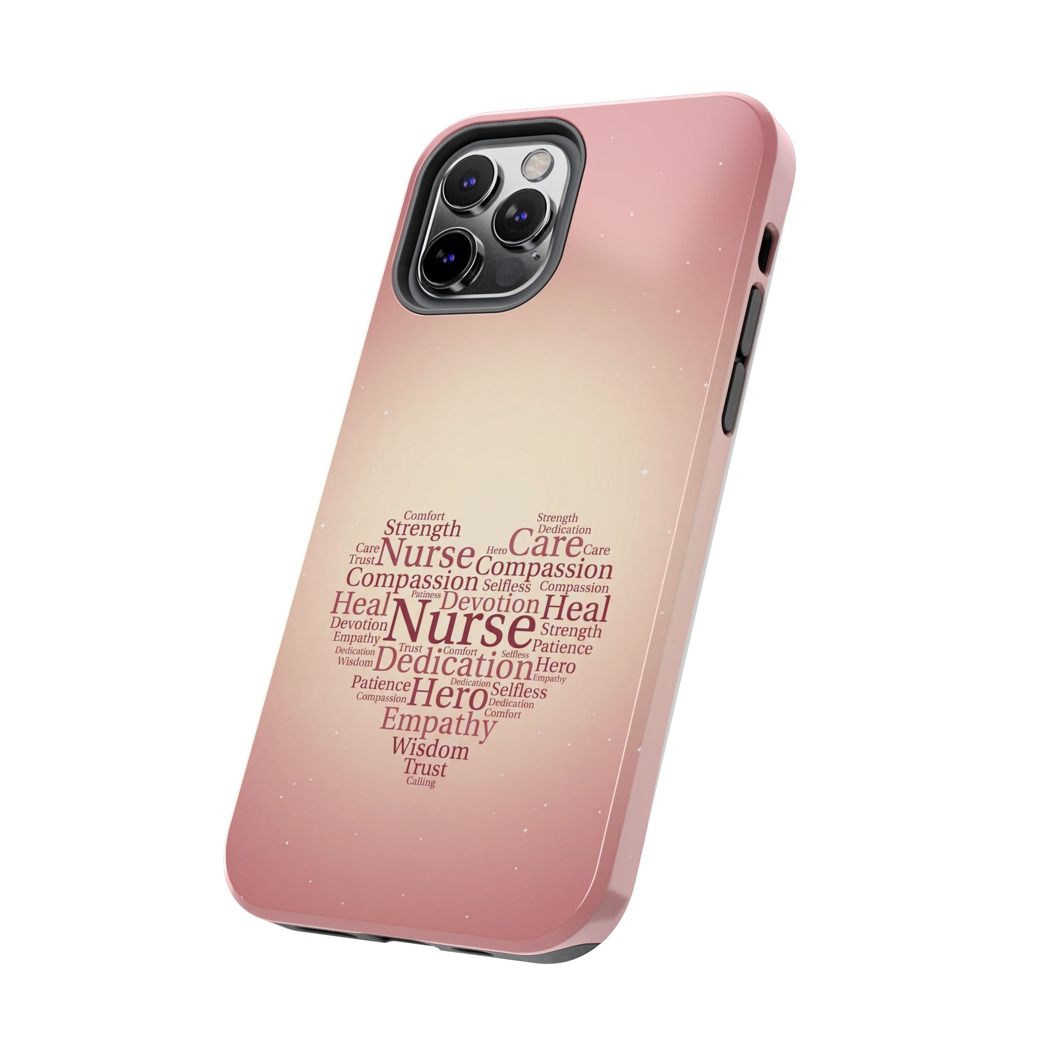 Nurse Heart Word Cloud Phone Case | iPhone & Samsung Galaxy series