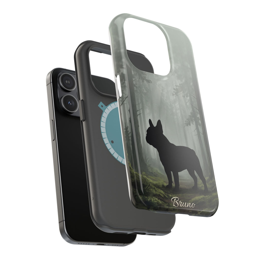 Personalized French Bulldog Misty Forest Phone Case — Wireless Charging Cover