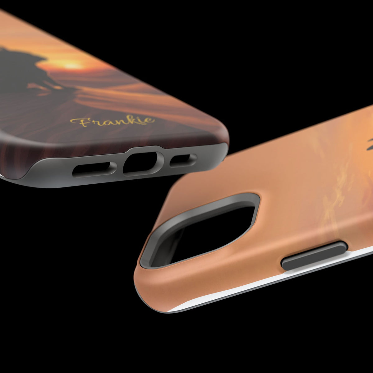 Personalized French Bulldog Desert Sunset Phone Case — Wireless Charging Cover
