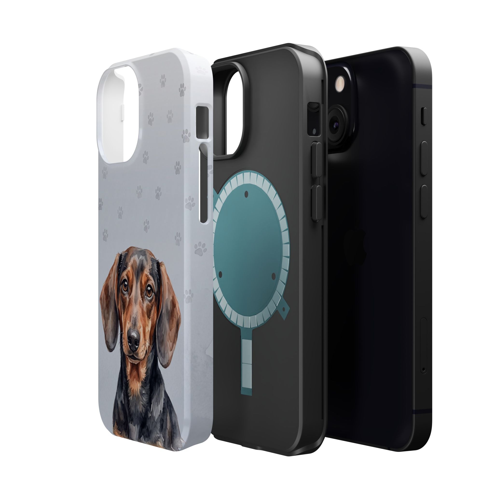 Dachshund Phone Case — Impact-Resistant Wireless Charging Cover
