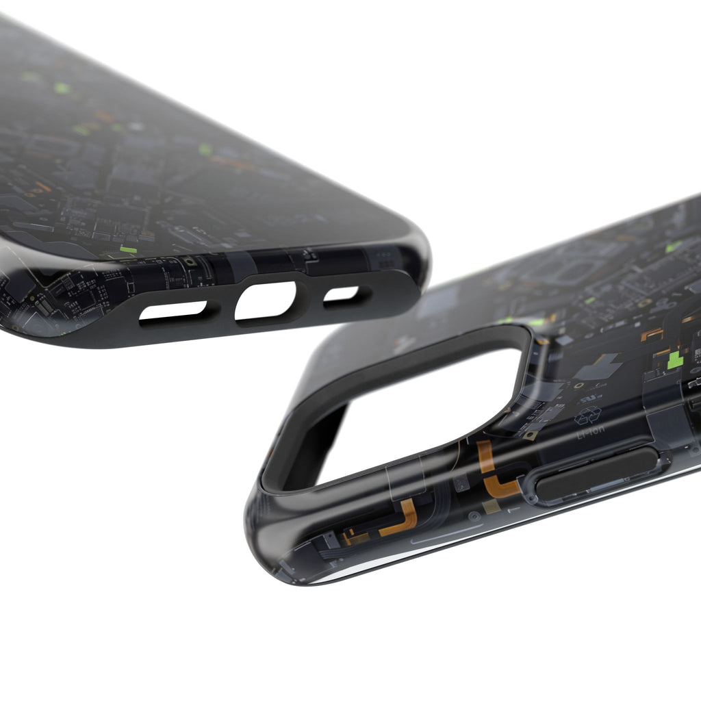 Circuit Core Phone Case — Motherboard Print Wireless Charging Cover