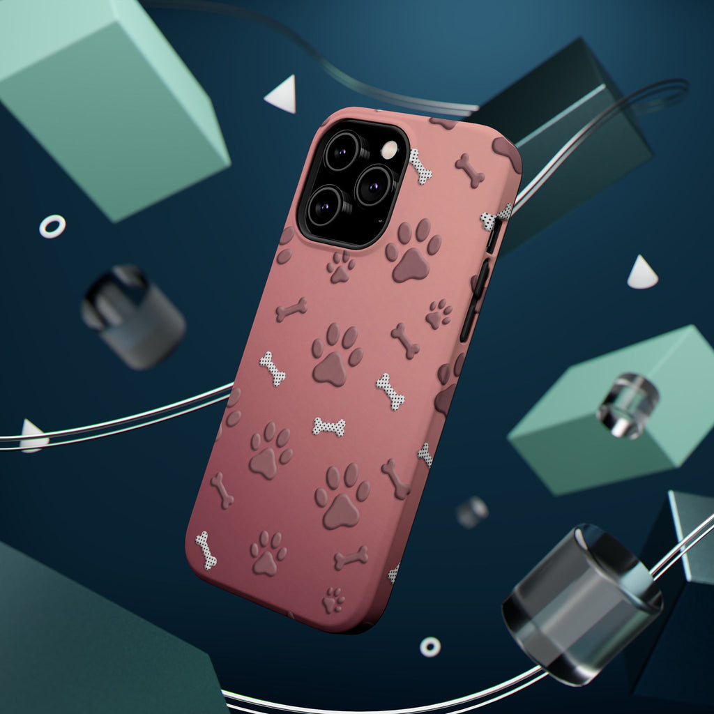 Paws & Bones Phone Case — Impact-Resistant Wireless Charging Cover