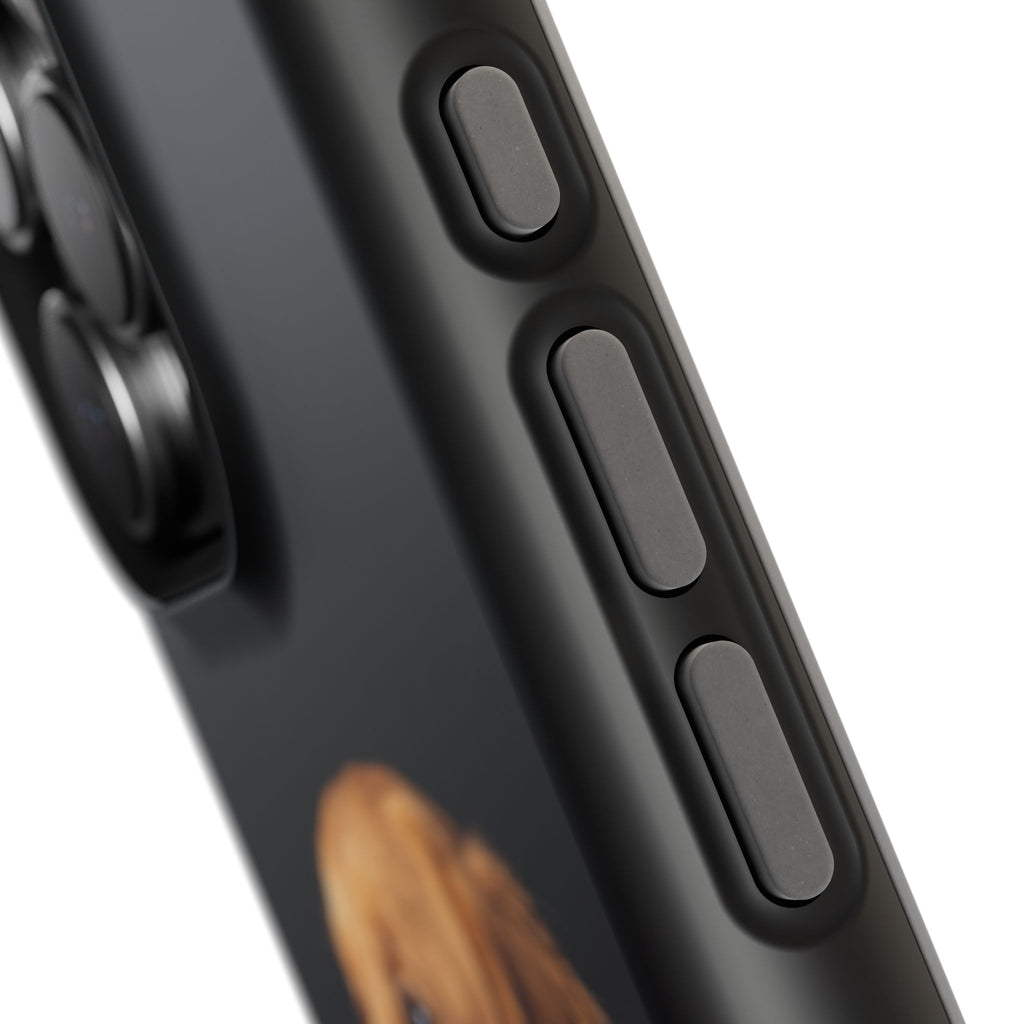 Golden Retriever Portrait Phone Case — Impact-Resistant Wireless Charging Cover