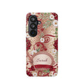 Personalized Vintage Floral Teacher Phone Case — Wireless Charging Cover