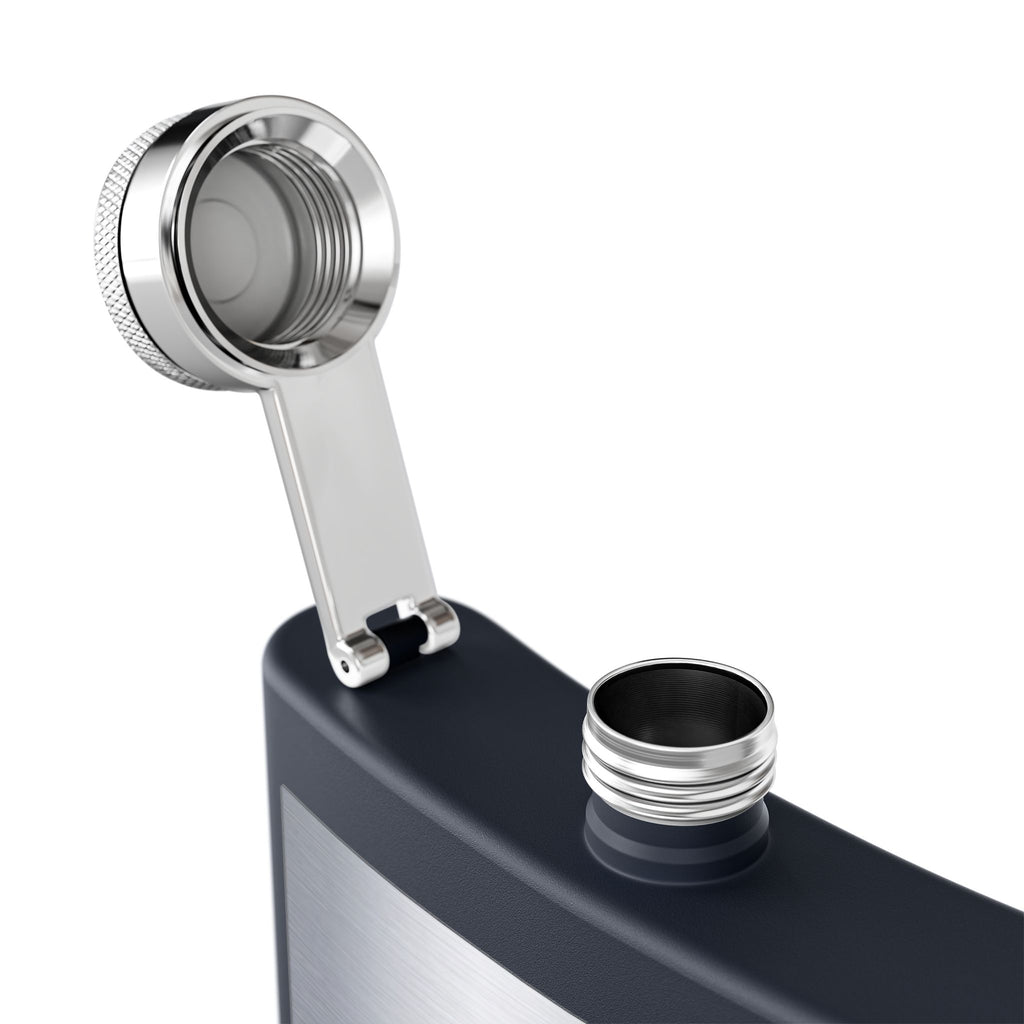 Flask — "Retired Electrician: Finally Unplugged" 6oz Stainless Steel Hip Flask
