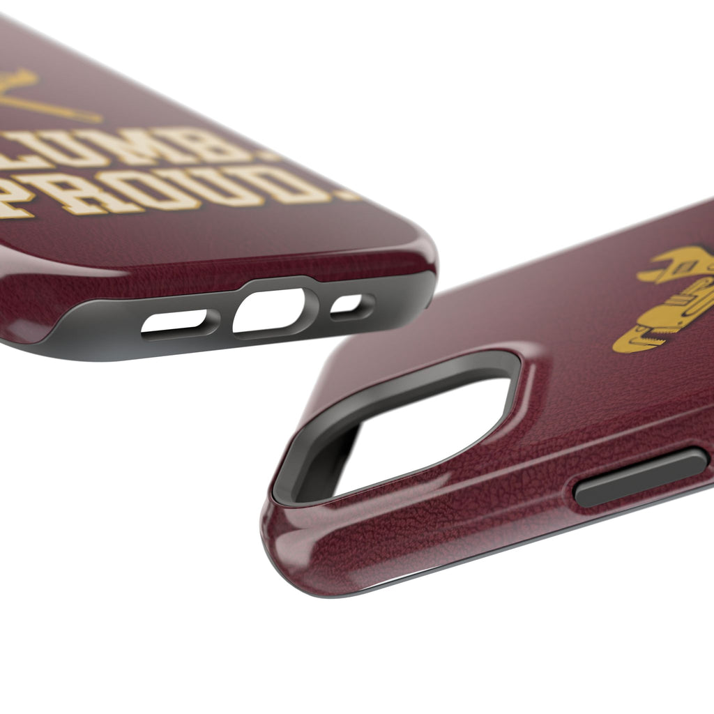 Plumb. Proud. Phone Case — Crossed Wrenches Wireless Charging Cover