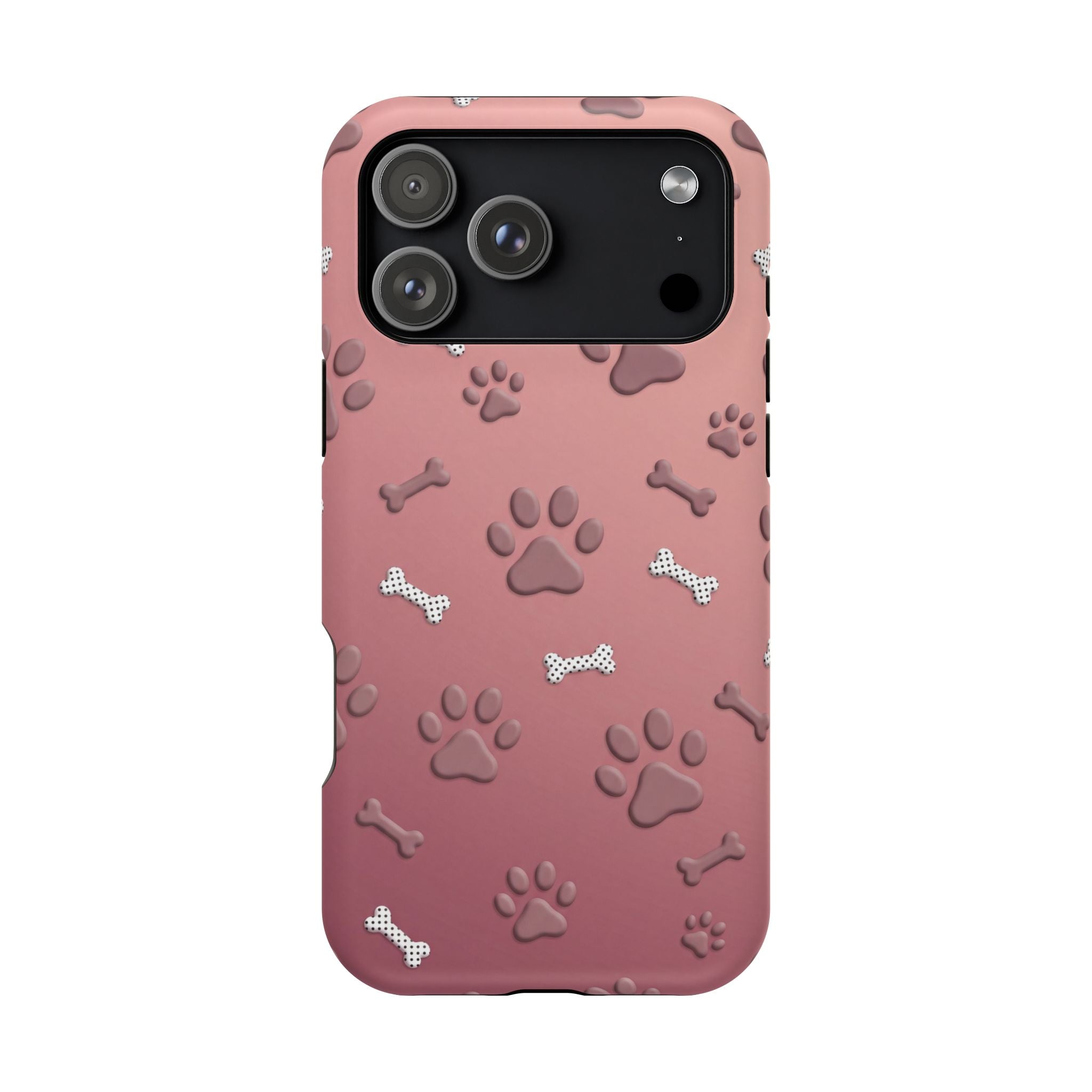 Paws & Bones Phone Case — Impact-Resistant Wireless Charging Cover