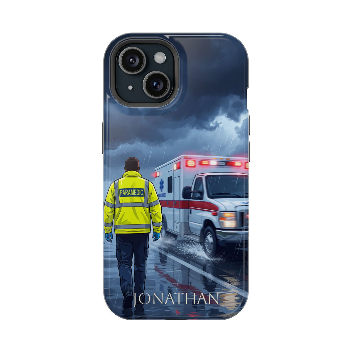 Personalized EMS Storm Phone Case — Wireless Charging Cover