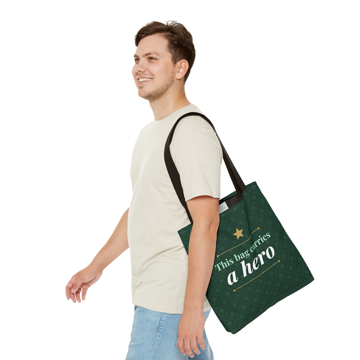 This Bag Carries a Hero Tote | Nurse Gift Tote Bag | Essential Worker Appreciation Gift | Premium Polyester Carry-All
