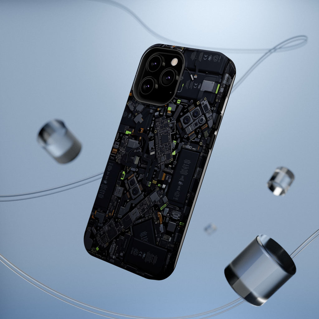 Circuit Core Phone Case — Motherboard Print Wireless Charging Cover