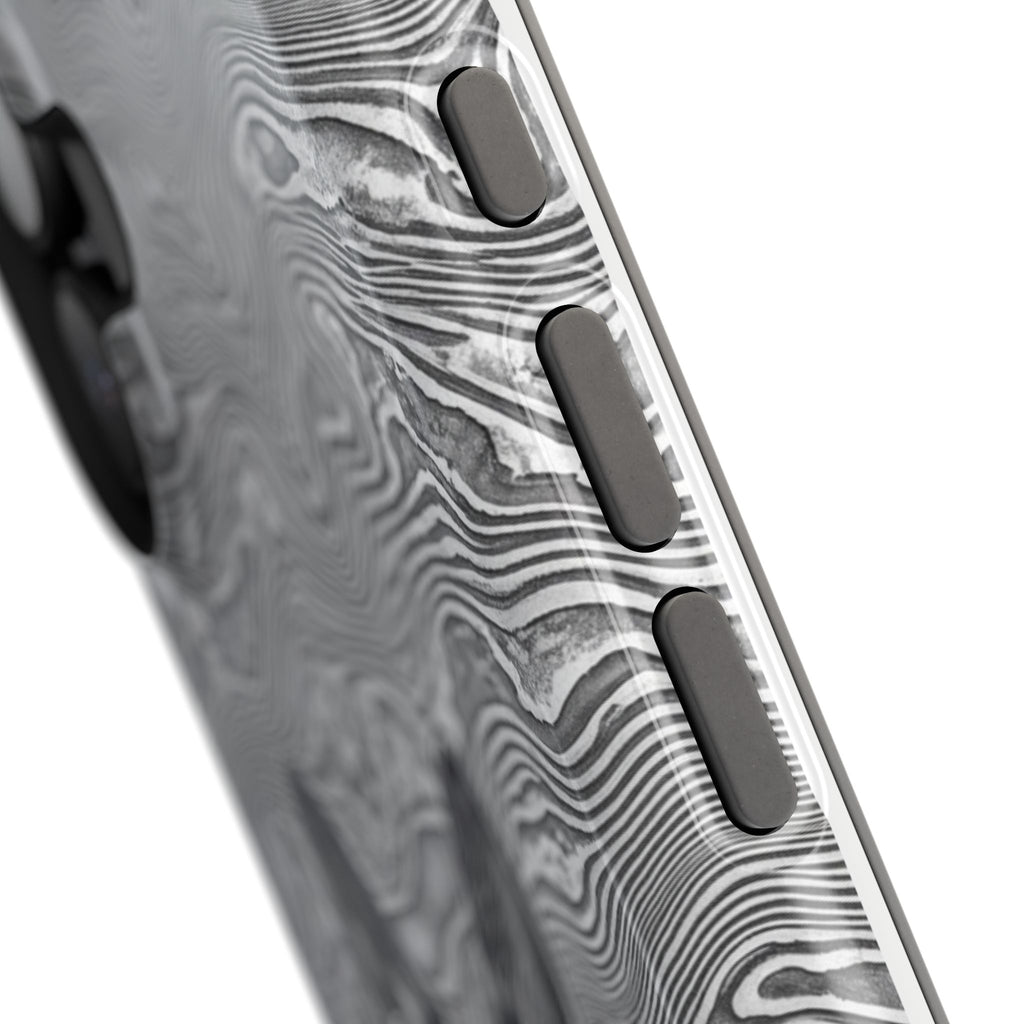 German Shepherd Phone Case | Damascus Art — Tough Magnetic Case with Wireless Charging