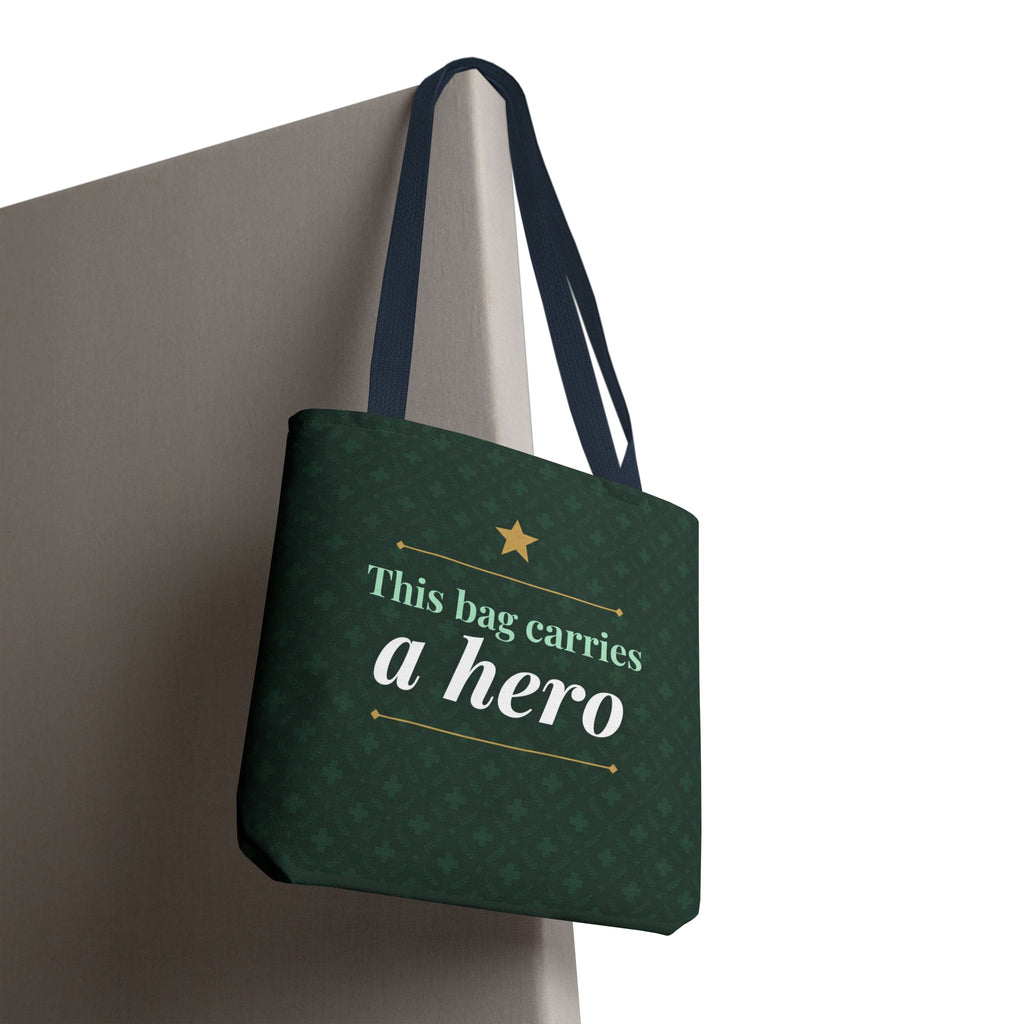 This Bag Carries a Hero Tote | Nurse Gift Tote Bag | Essential Worker Appreciation Gift | Premium Polyester Carry-All