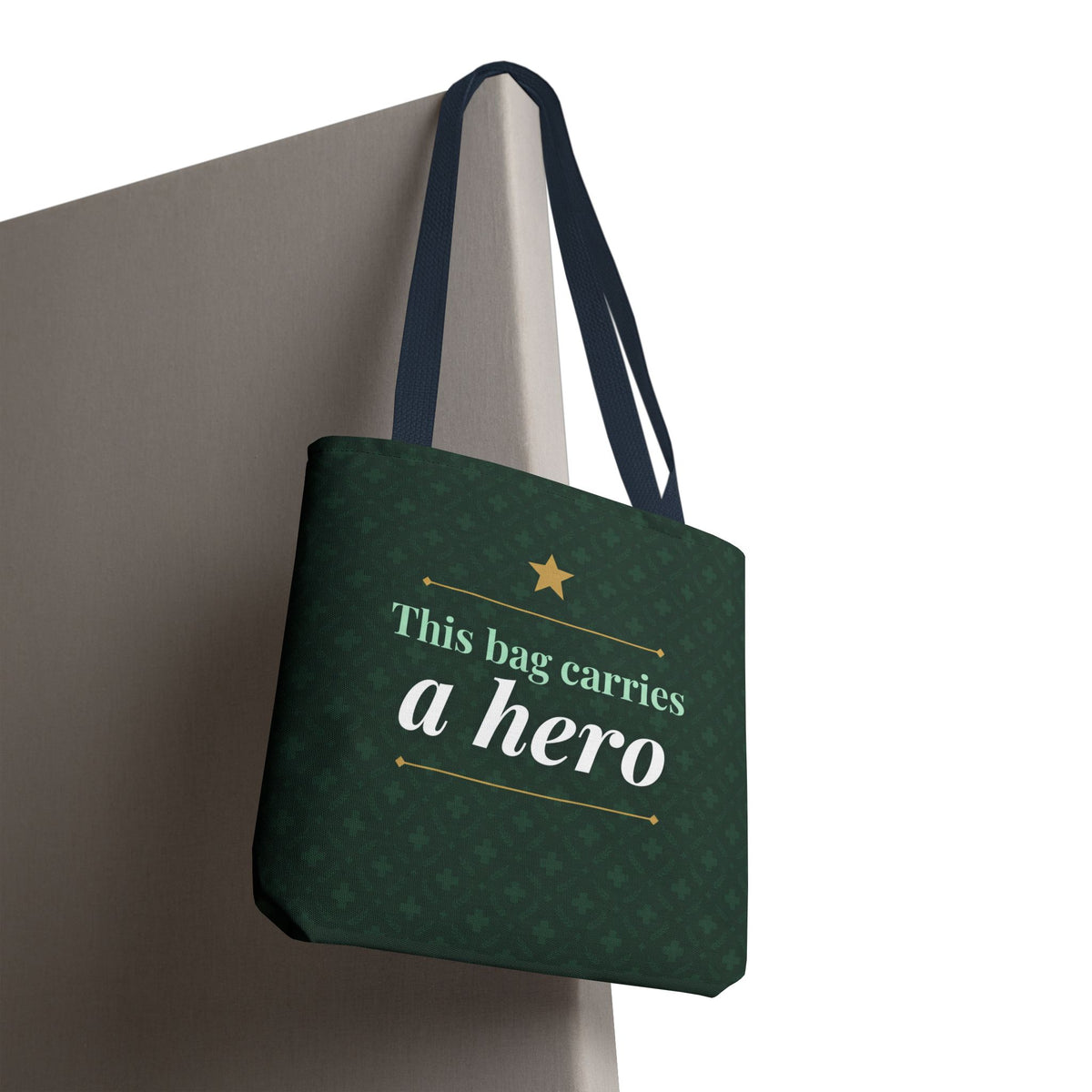 This Bag Carries a Hero Tote | Nurse Gift Tote Bag | Essential Worker Appreciation Gift | Premium Polyester Carry-All