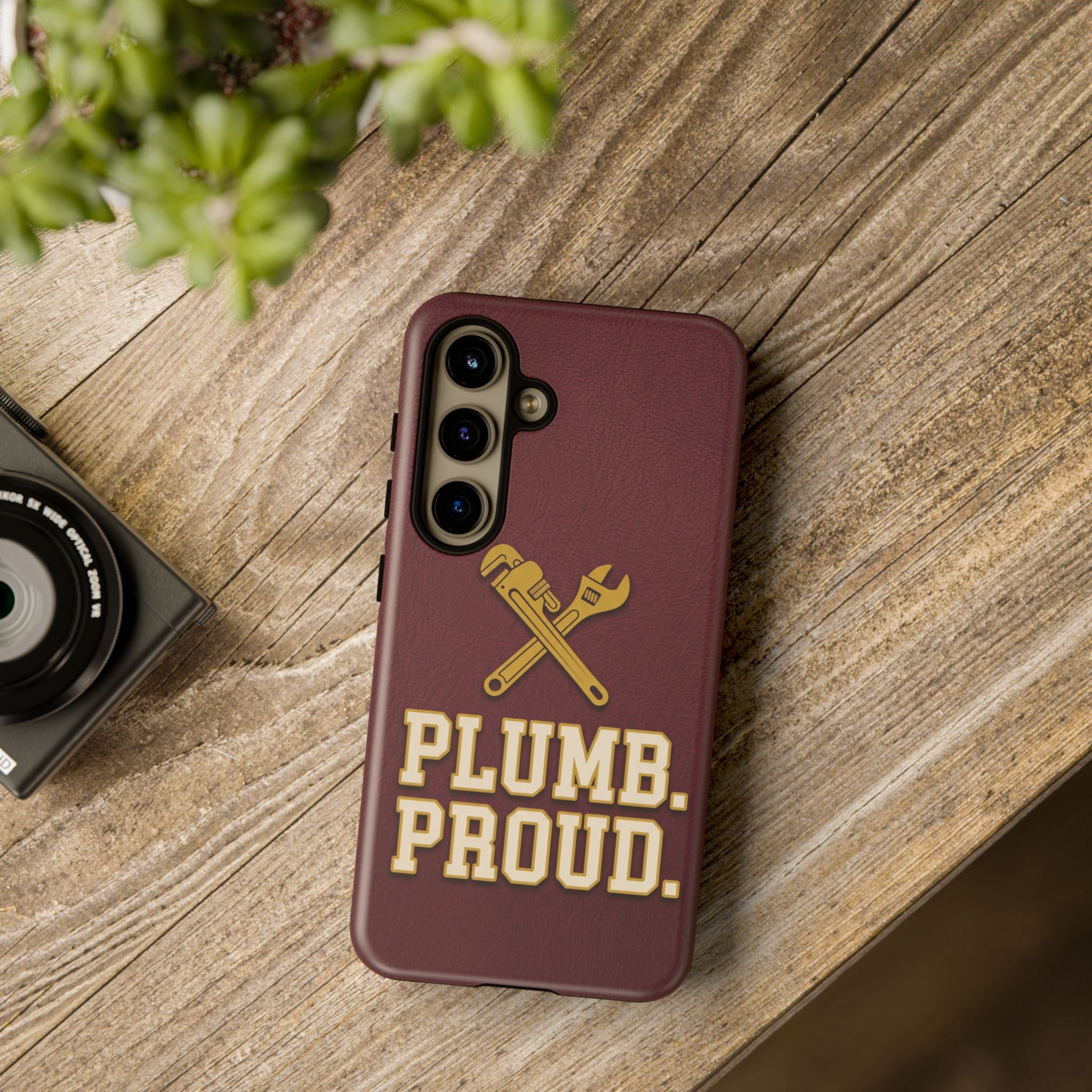 Plumb. Proud. Varsity Print Phone Case - Samsung & iPhone Series