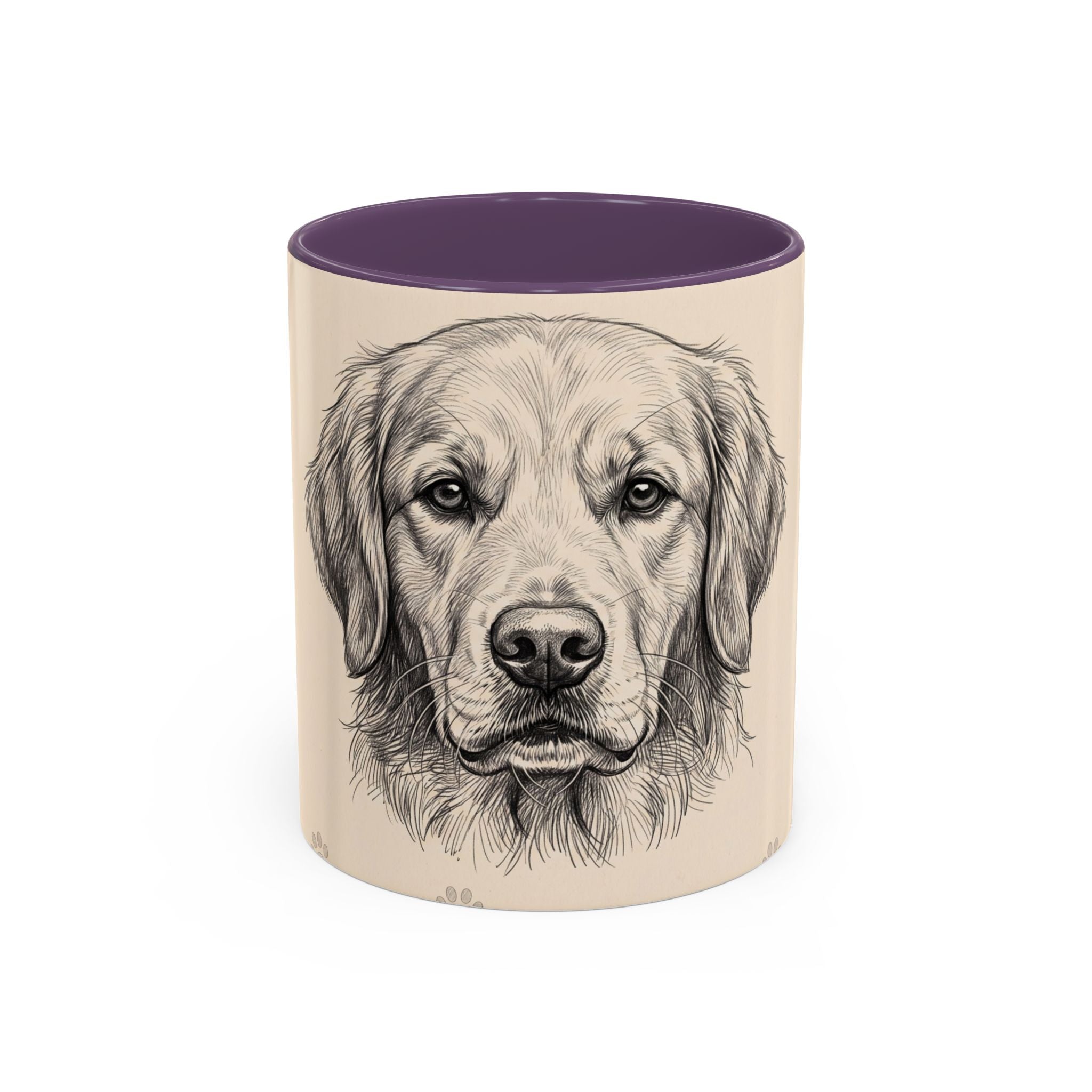 Golden Retriever Sketch Mug | Golden Retriever Lover Gift | Pencil Art Dog Coffee Mug