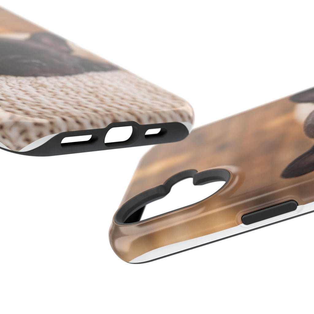 Sleepy French Bulldog Phone Case — Impact-Resistant Wireless Charging Cover