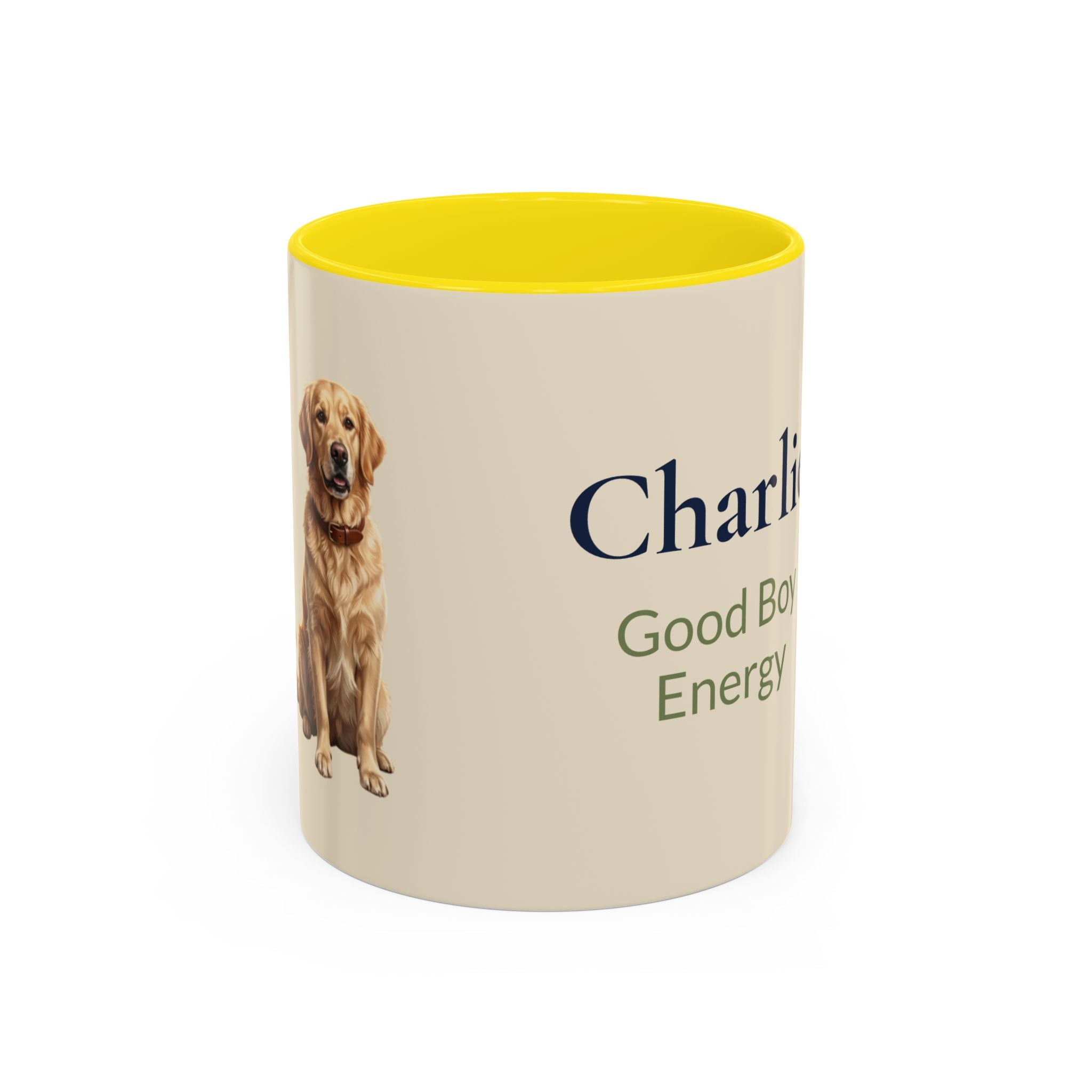 Personalized Golden Retriever Mug | Custom Name & Message Dog Mom Dad Coffee Mug